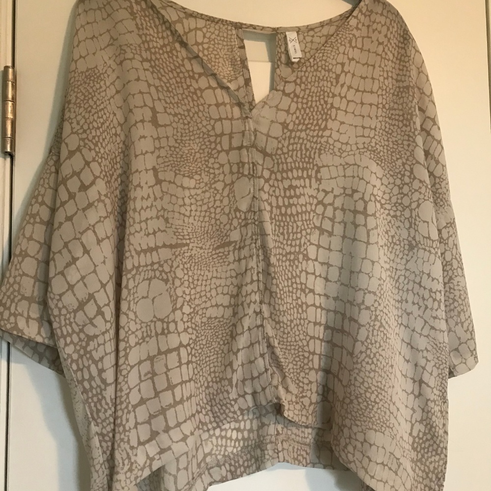 Snakeskin Print Blouse